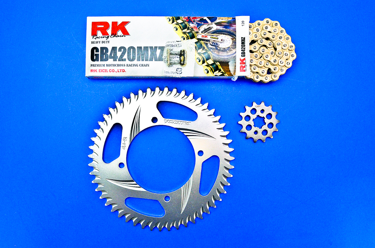 RK Quick Acceleration 420 Chain and Sprocket Kit MotorcycleParts2U