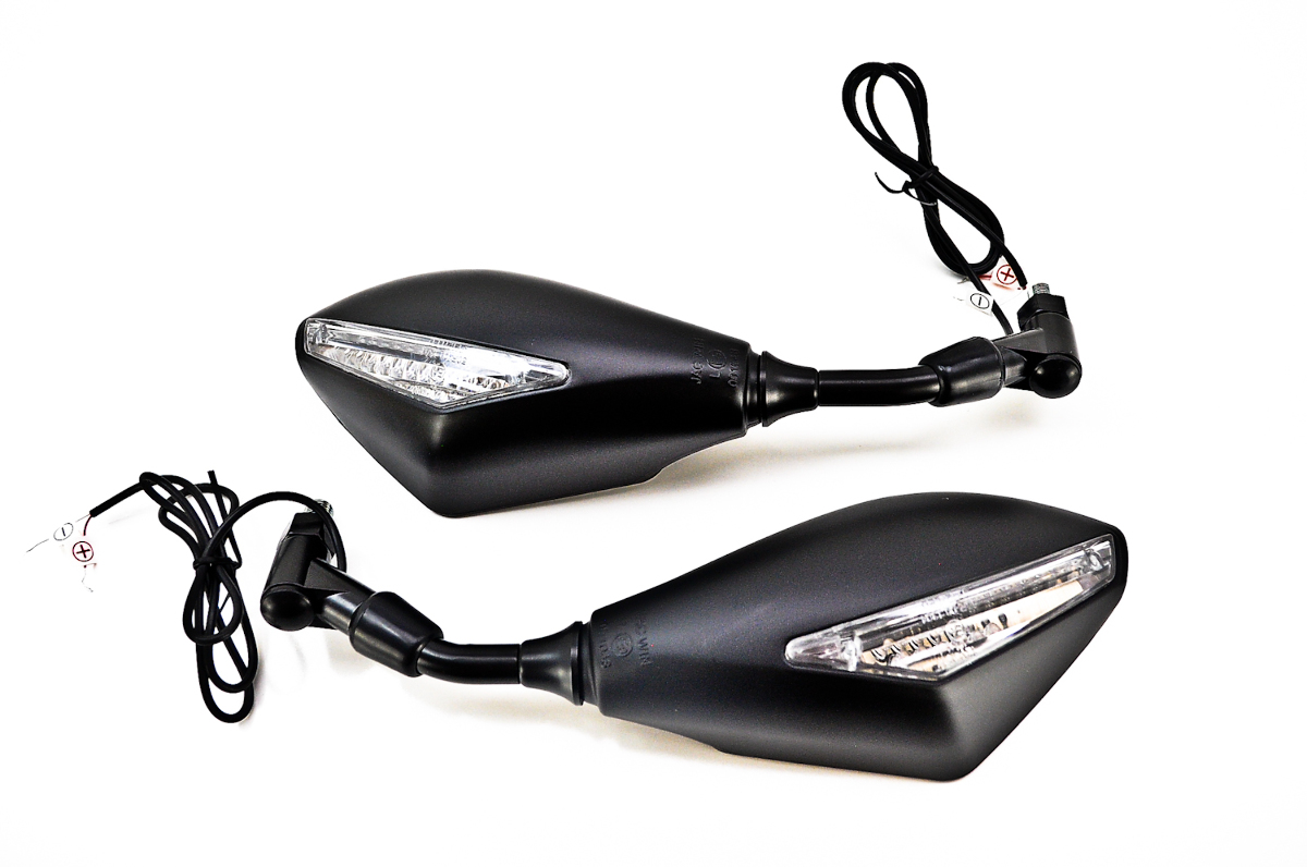 Mirror Set with LED Turn Signals MotorcycleParts2U