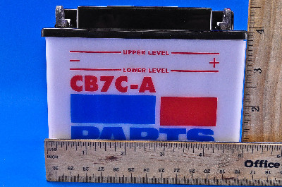 Parts Unlimited 12-Volt Battery Kit WITH ACID CB7-A-FP