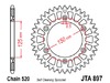 JT Sprocket,s 520 Aluminum Rear Sprocket, 51T