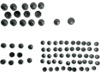 Drag Specialties Standard Bolt Cover Kit, Black Drag Specialties Standard Bolt Cover Kit, Black