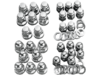 Drag Specialties Acorn Head Bolt Set, Chrome Drag Specialties Acorn Head Bolt Set, Chrome