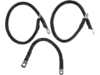 Drag Specialties 16",9" Battery Cable Kit, Black Drag Specialties 16",9" Battery Cable Kit, Black
