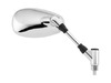 BikeMaster OEM Replacement Mirror, Left - Chrome BikeMaster OEM Replacement Mirror, Left - Chrome