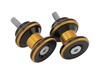 BikeMaster 10mm Dual-Color Aluminum Swingarm Spools, Gold BikeMaster 10mm Dual-Color Aluminum Swingarm Spools, Gold