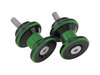 BikeMaster 10mm Dual-Color Aluminum Swingarm Spools, Green BikeMaster 10mm Dual-Color Aluminum Swingarm Spools, Green