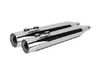 Two Brothers Racing Dual Slip-Ons Chrome, Polished Aluminum Endcap Two Brothers Racing Dual Slip-Ons Chrome, Polished Aluminum Endcap